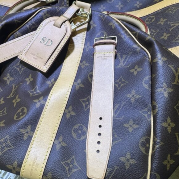 Genuine Louis Vuitton  Monogram Canvas Keepall Bandouliere 55 - 2019 Model - Picture 8 of 9